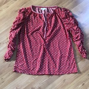 Red blouse